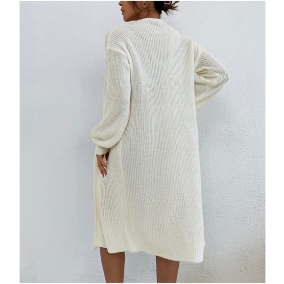 Cozy Open Front Knit Oversized Cardigan - Picture 5 of 9